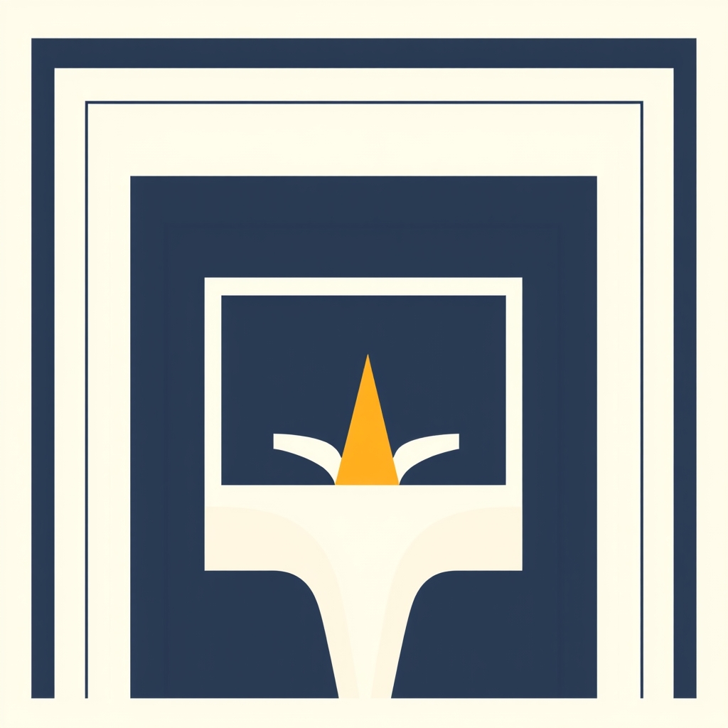 An abstract illustration of a courtroom gavel dissolving into geometric lines of text, suggesting a document being processed rather than a real courtroom or person.