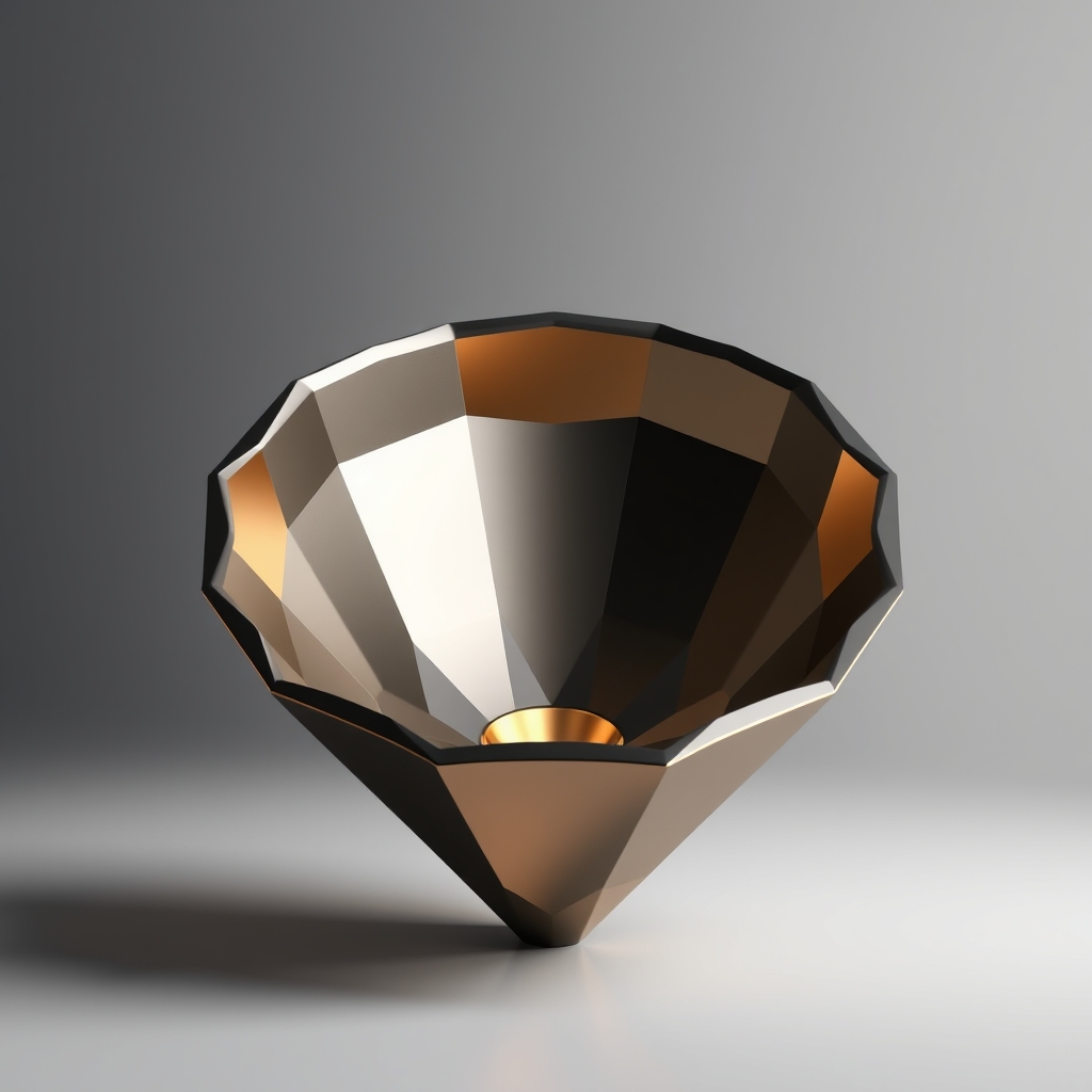 Metal funnel with multiple streams converging to a single point, representing how all technical claims about robot recycling source to one consultant.